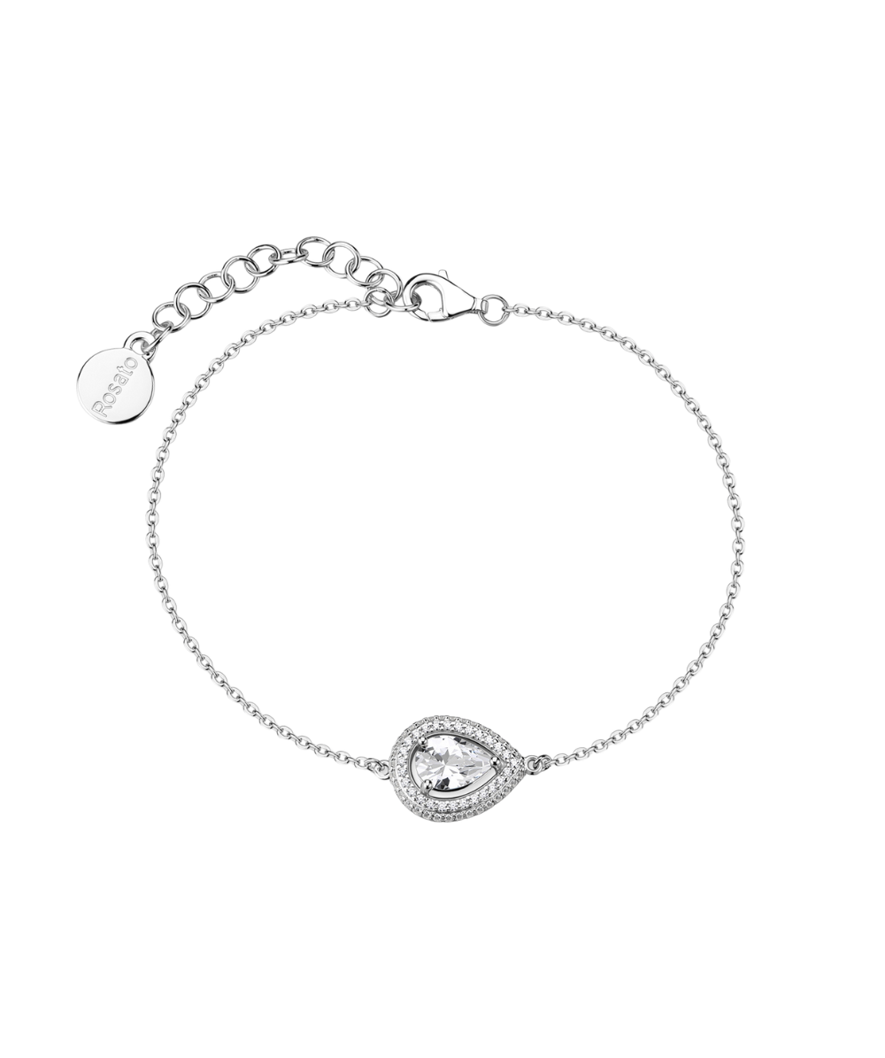 Women's Anna silver soft bracelet, Rosato