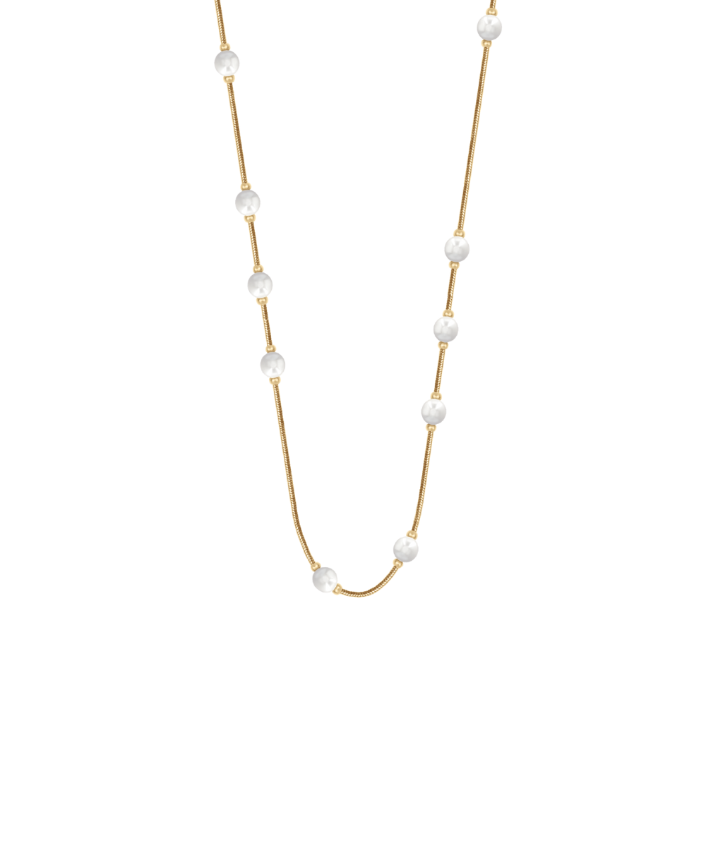 Women's necklace adjustable Pearls 40+5 cm, Lilou