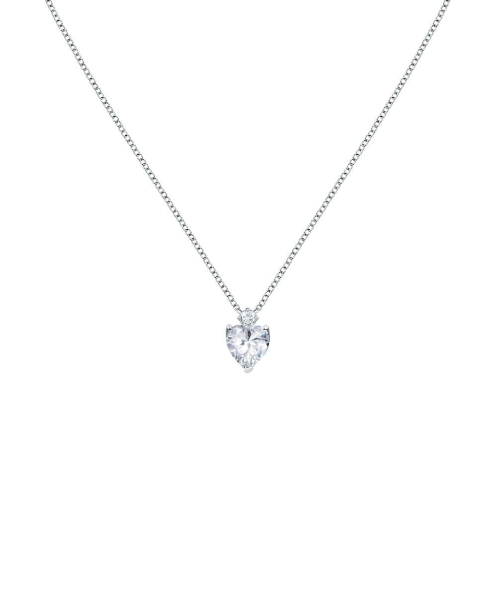 Women's necklace sterling silver Tesori heart-shaped