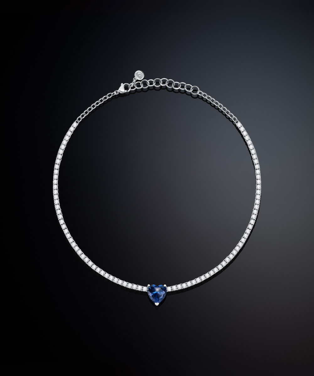 Adjustable women's FIRST LOVE necklace with heart pendant, Chiara Ferragni