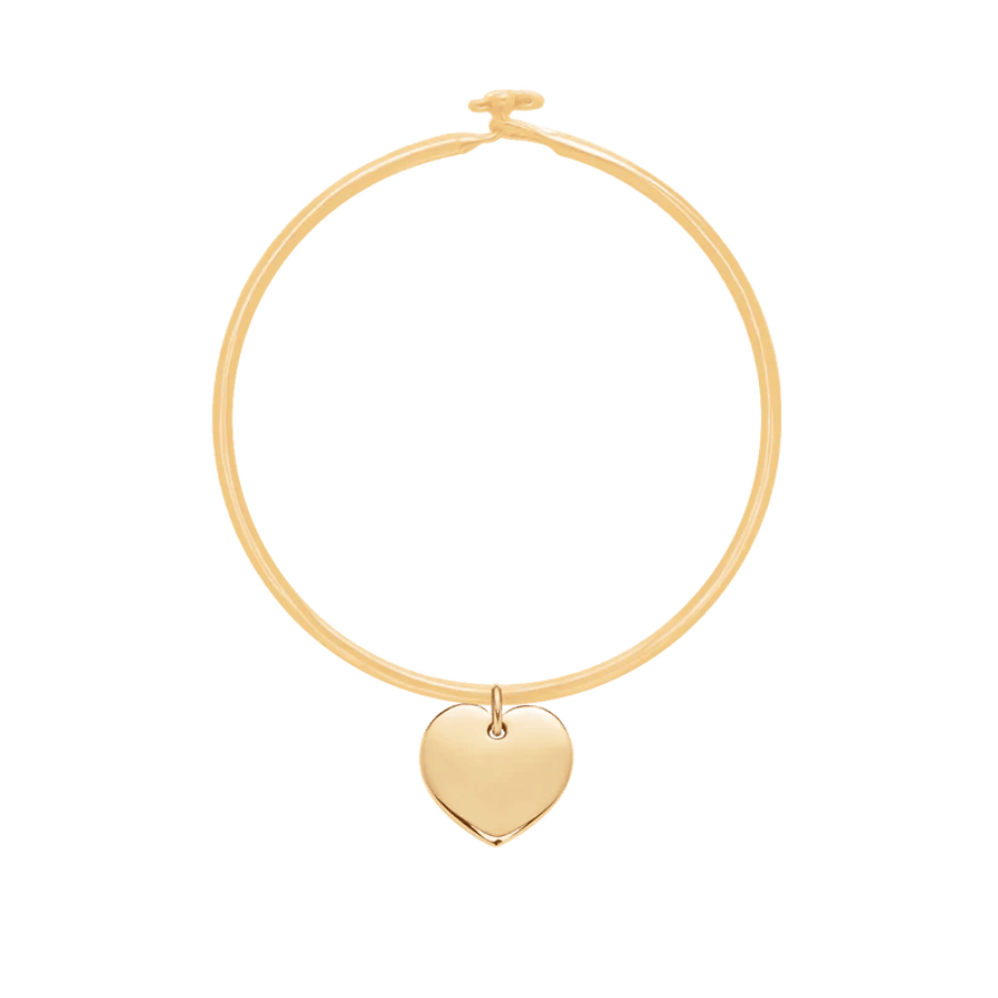 Women's bracelet Penelope with heart gold-plated, engravable, Lilou