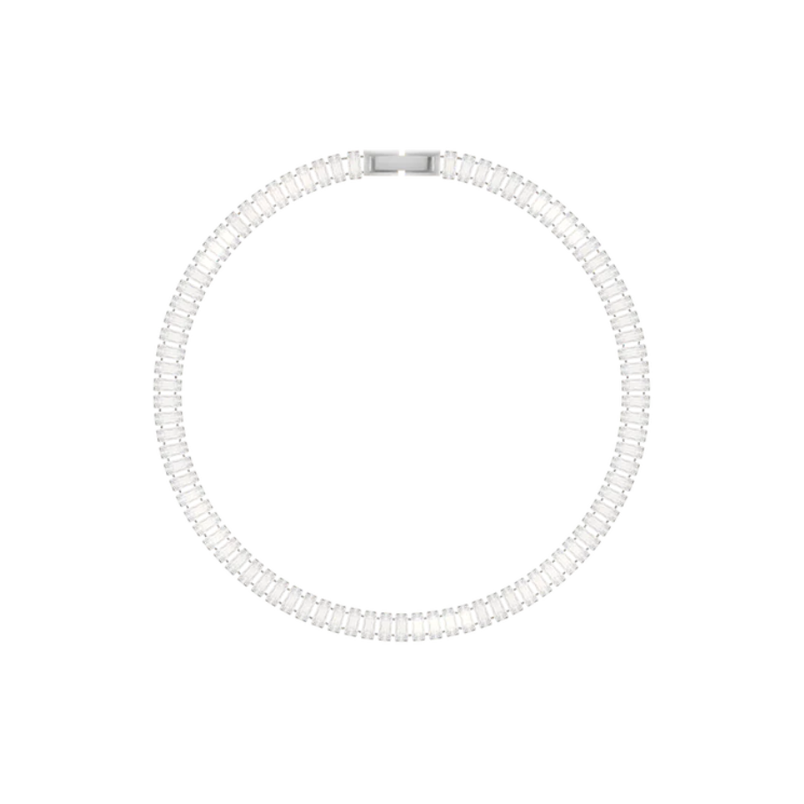 Women's bracelet elegant adjustable 16 cm + 4 cm extension silver-plated with white zirconia, Lilou