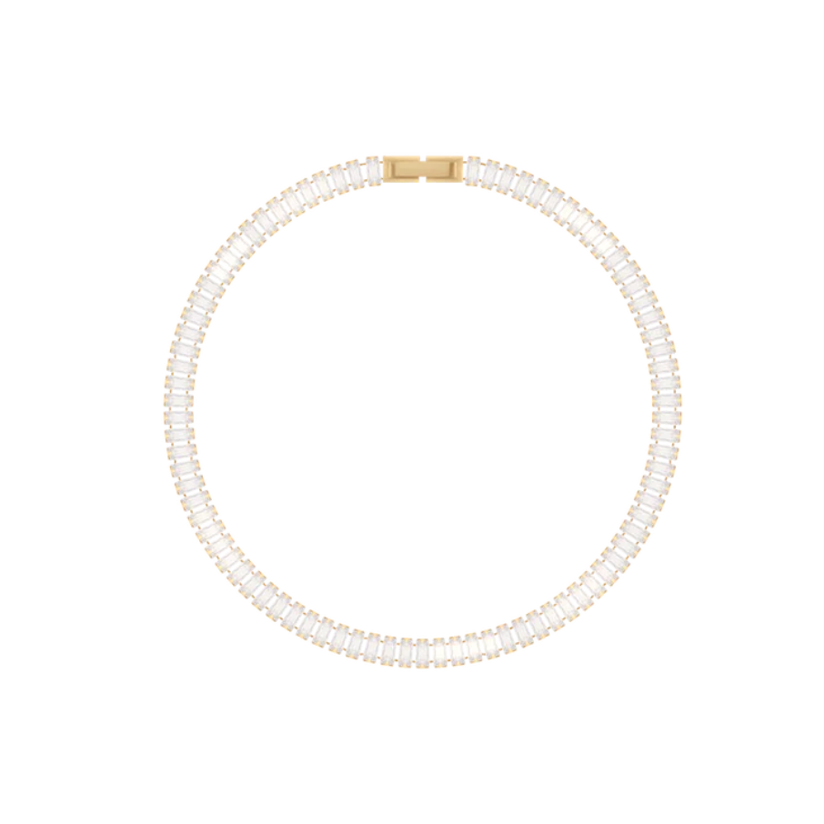 Women's bracelet elegant adjustable 16 cm + 4 cm extension gold-plated 18k with white zirconia, Lilou