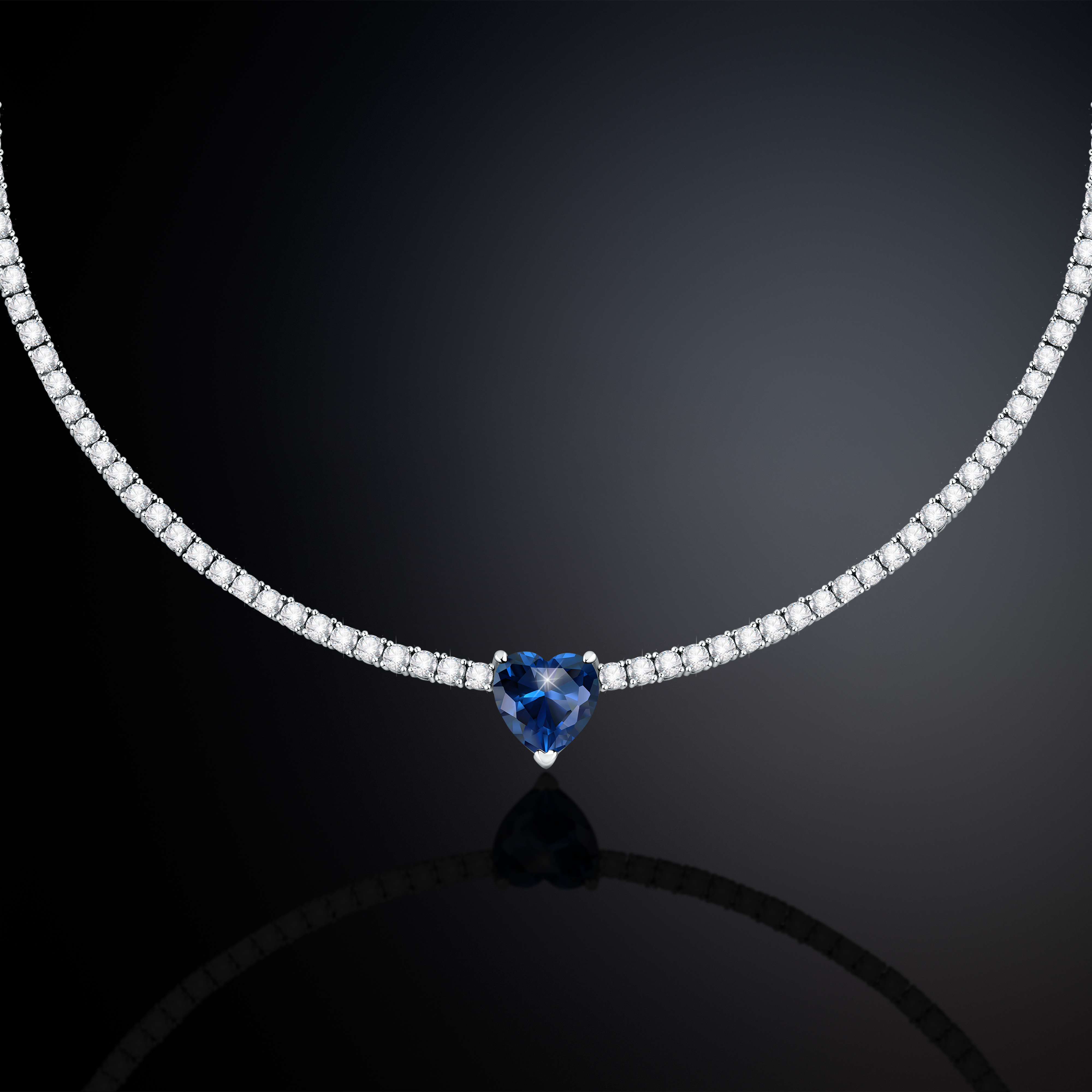 Adjustable women's FIRST LOVE necklace with heart pendant, Chiara Ferragni