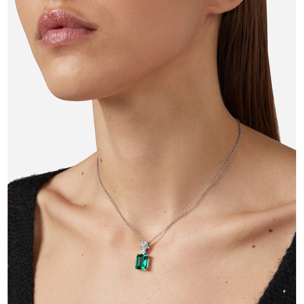 Women's Necklace with Emerald Pendant, CHIARA FERRAGNI