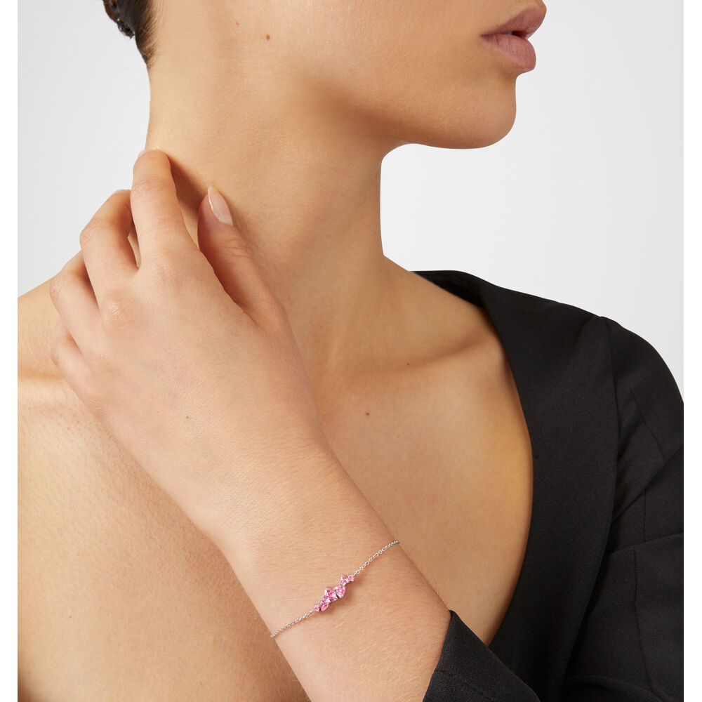 Bratara dama din argint sterling cu pietre de zirconiu roz, CHIARA FERRAGNI