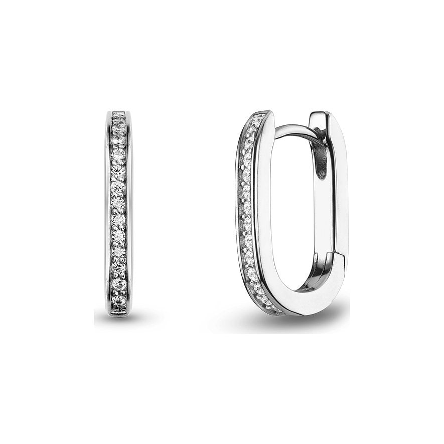 Cercei de dama din argint rotunzi LUNA, JETTE