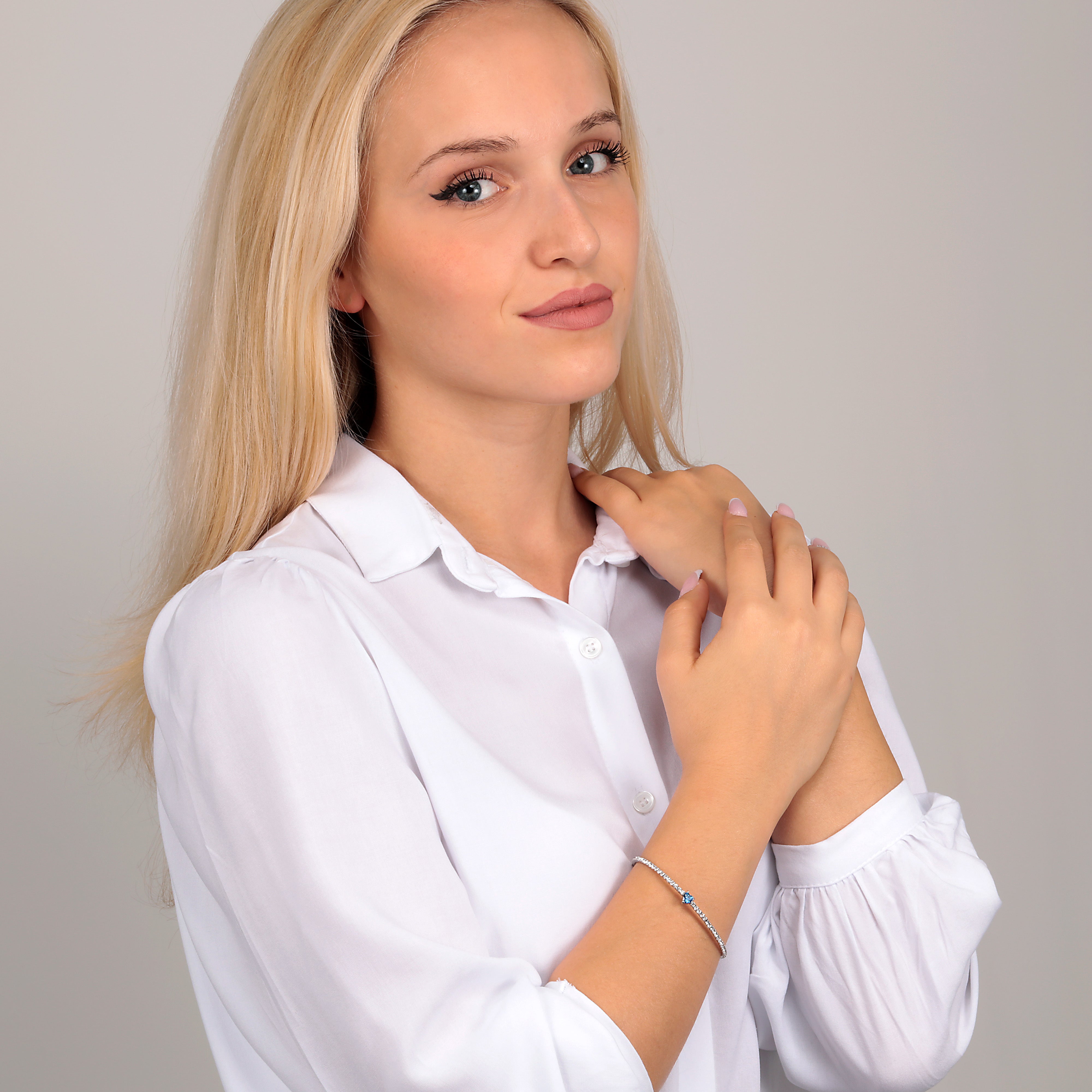 Women's bracelet with blue heart, La Petite Story