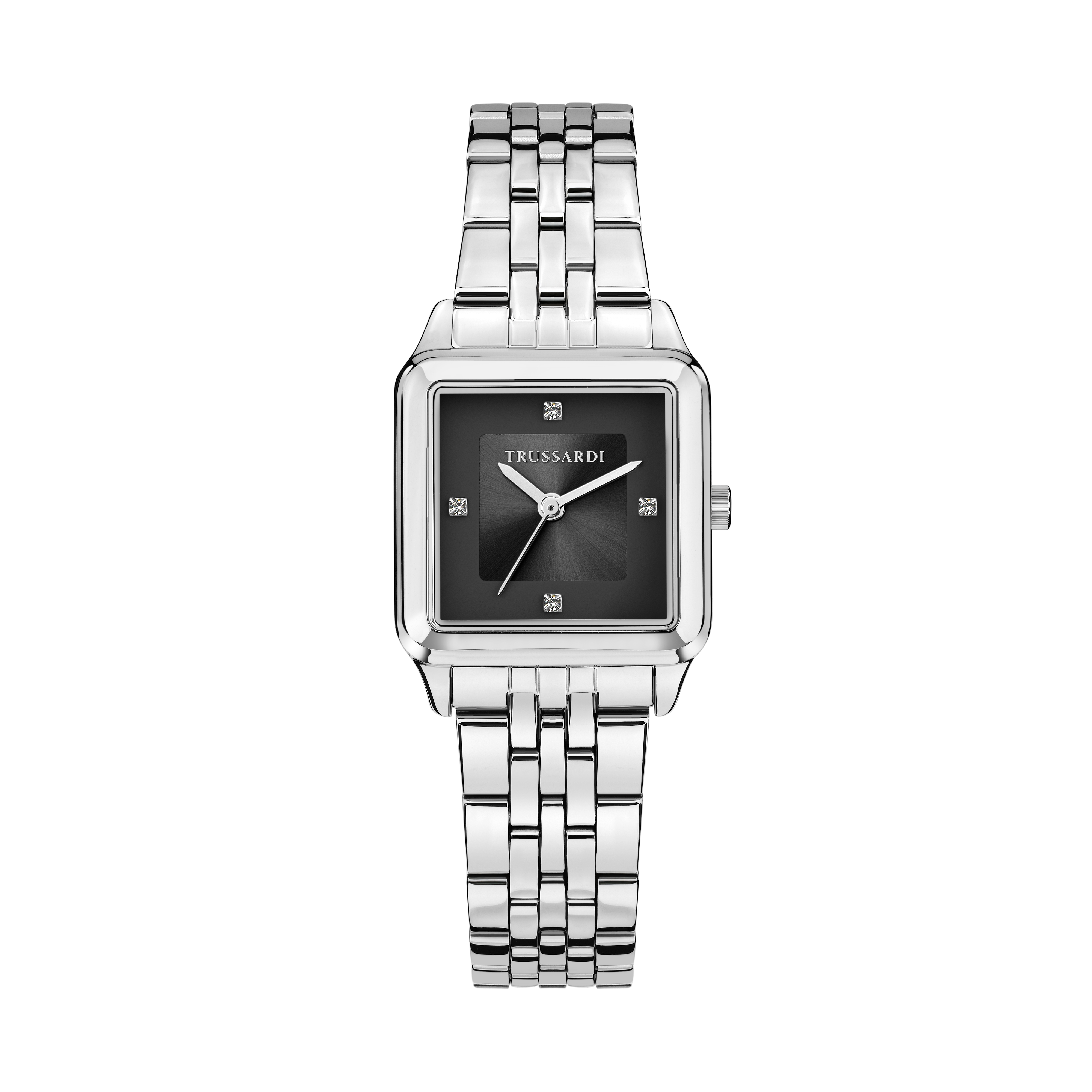 Ceas de damă T-Forma 25x33mm, brățară din oțel inoxidabil, Trussardi