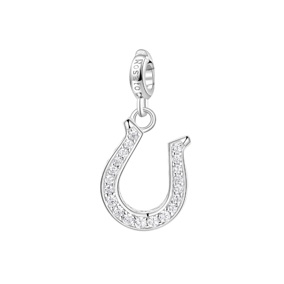 Talisman argintiu dama STORIE potcoava, ROSATO