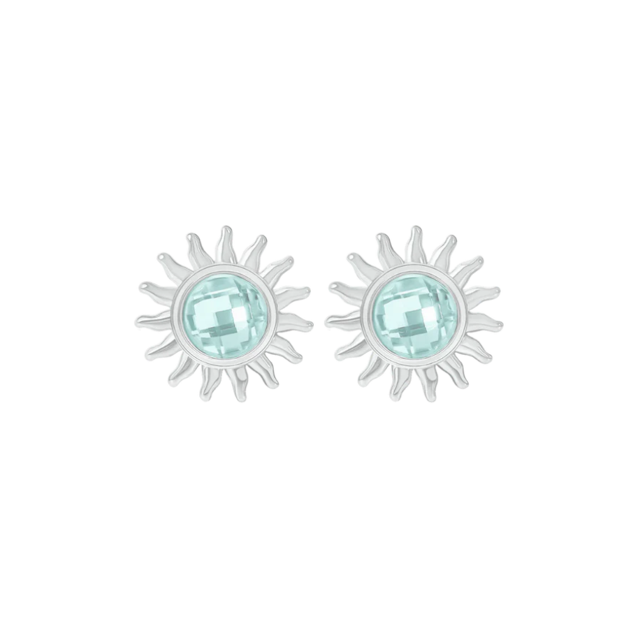 Women's earrings Soleil II, silver-plated, Lilou
