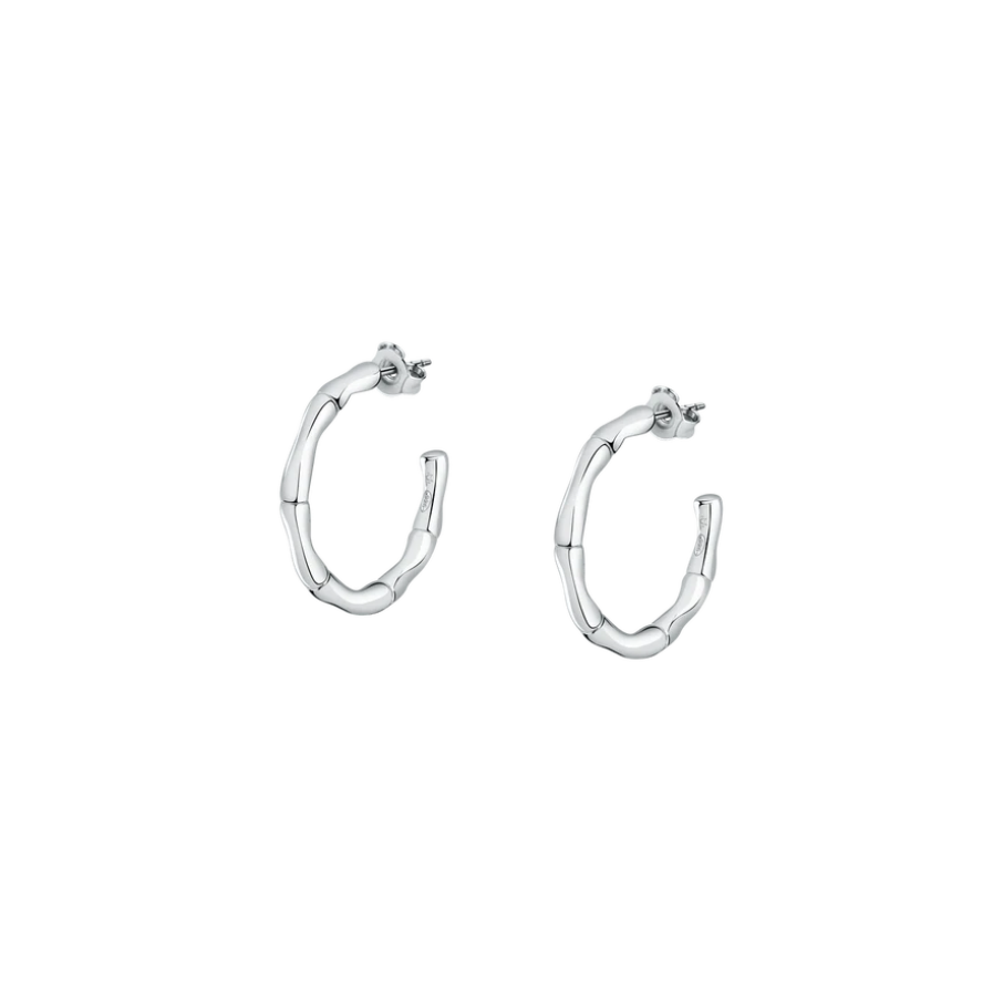 Women's earrings sterling silver open round, MORELLATO