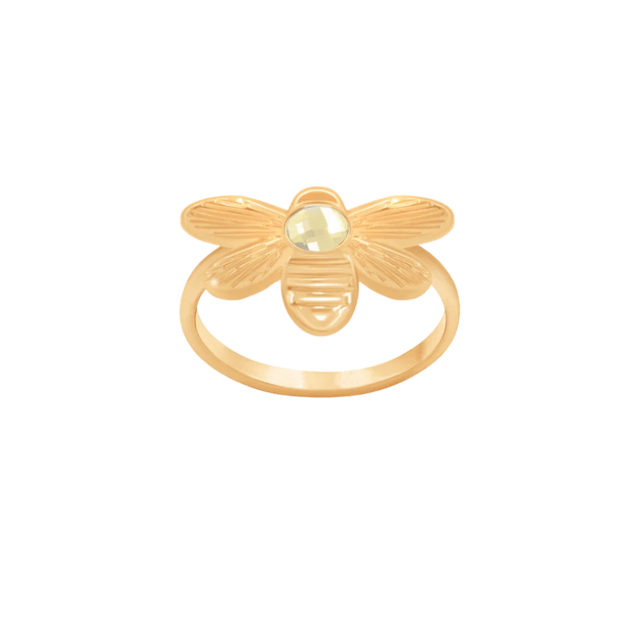 Women's ring Honey gold-plated, Lilou