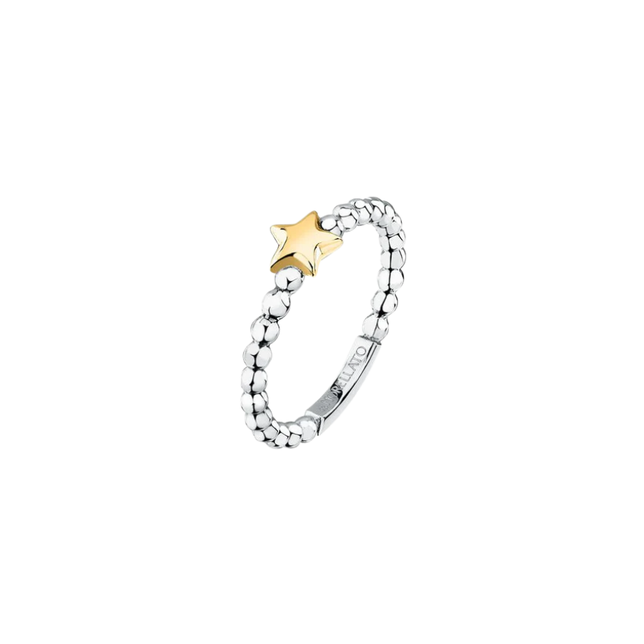 Women's ring Talismani star-shaped stainless steel yellow gold-plated, size 12, Morellato