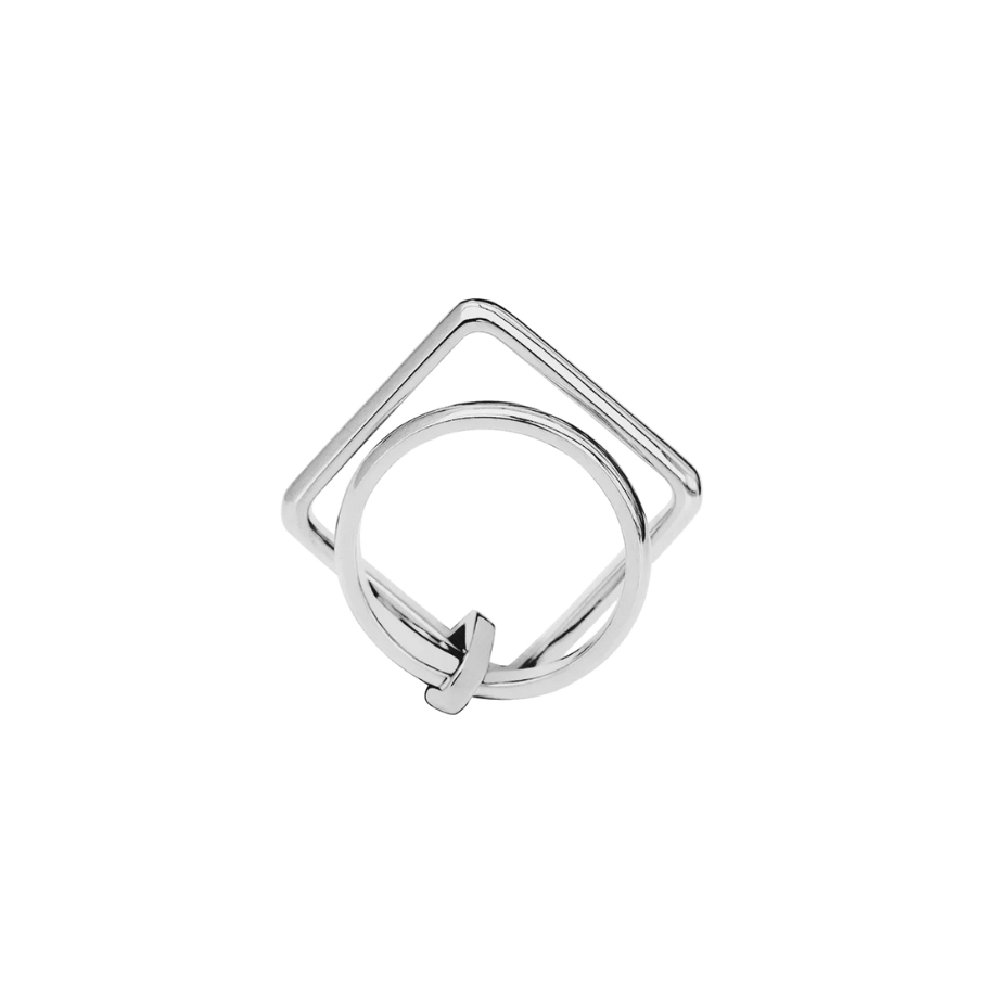 Women's ring California, silver-plated, Lilou