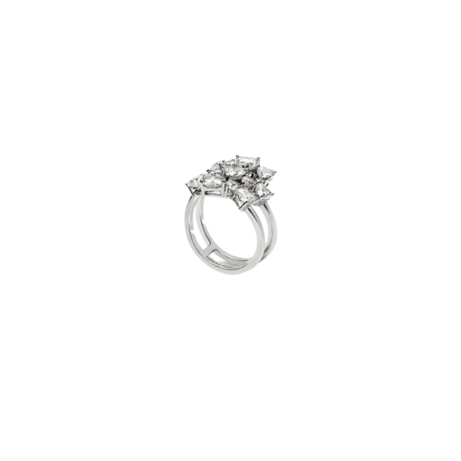 Women's ring sterling silver with zirconia stones, CHIARA FERRAGNI