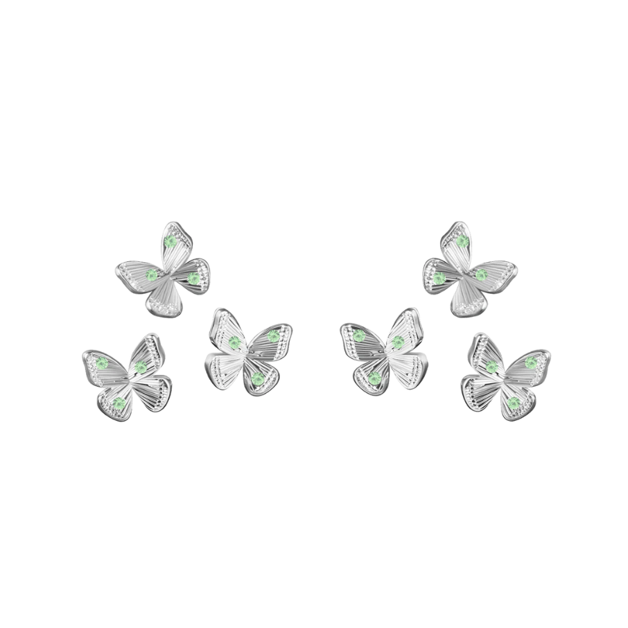 Women's earrings stud Papillon, Lilou
