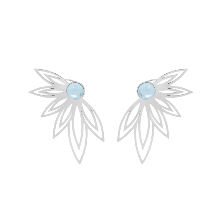 Cercei dama Sunshine blue quartz, Lilou