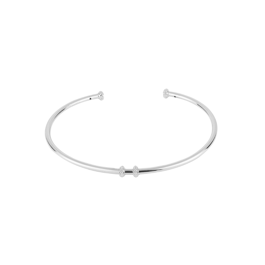 Women's silver bracelet STORIE rigid, ROSATO