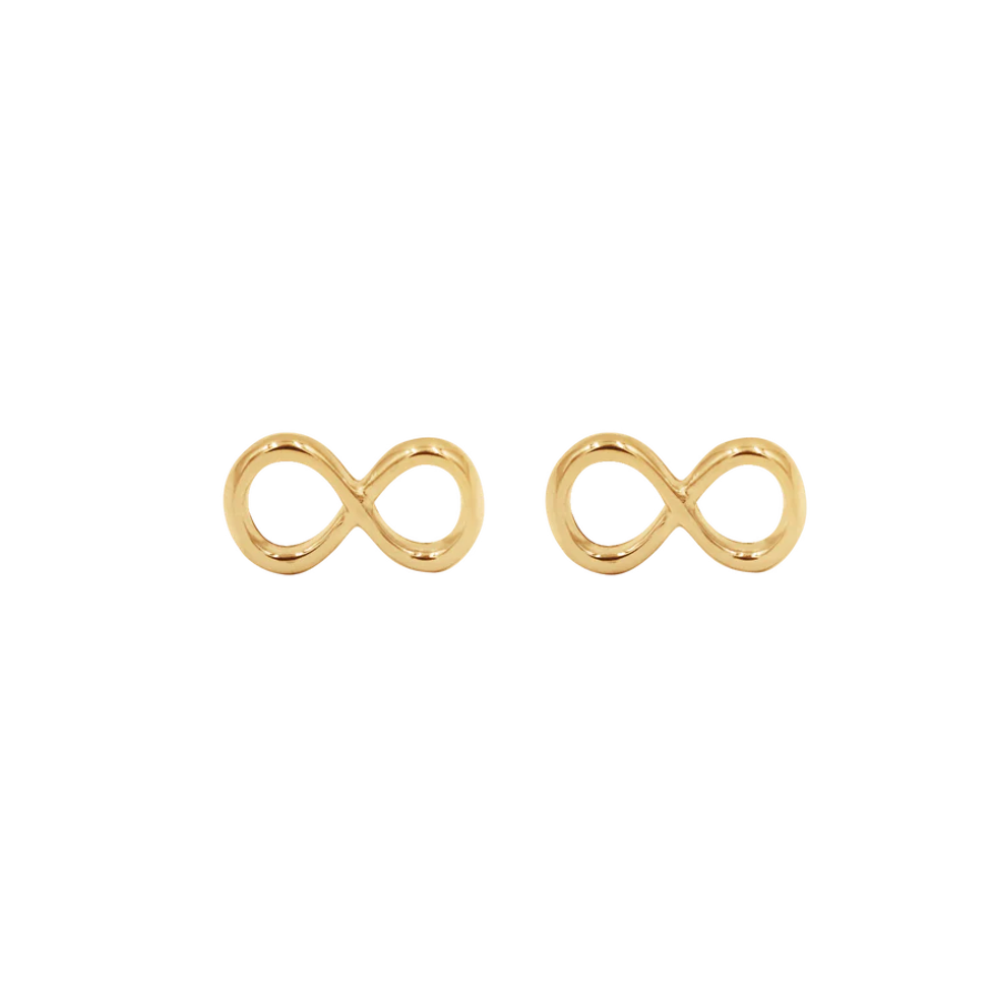 Women's earrings infinity style gold-plated, Lilou