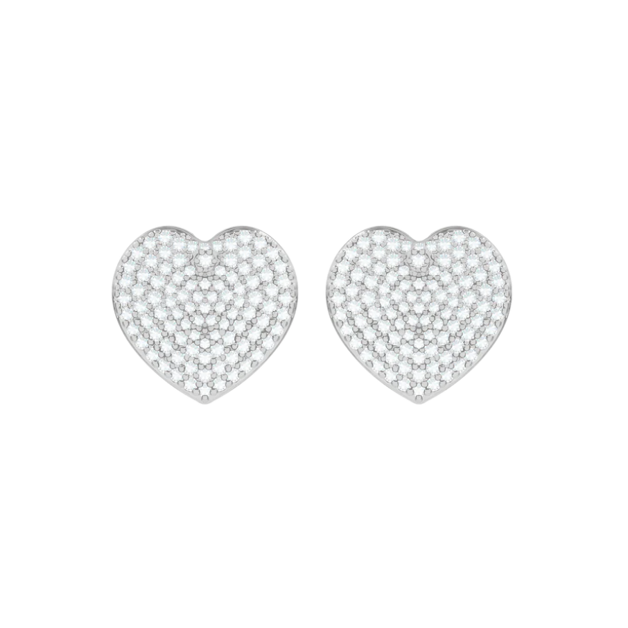 Women's earrings heart-shaped, Lilou