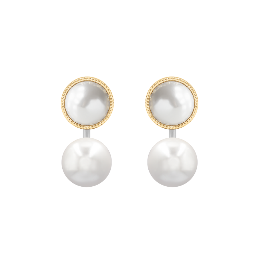 Women's earrings Cosmos with pearls, Lilou