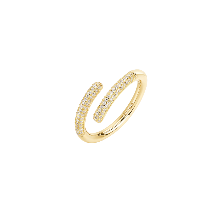 Women's Gold-Plated Silver Ring BIANCA, ROSATO