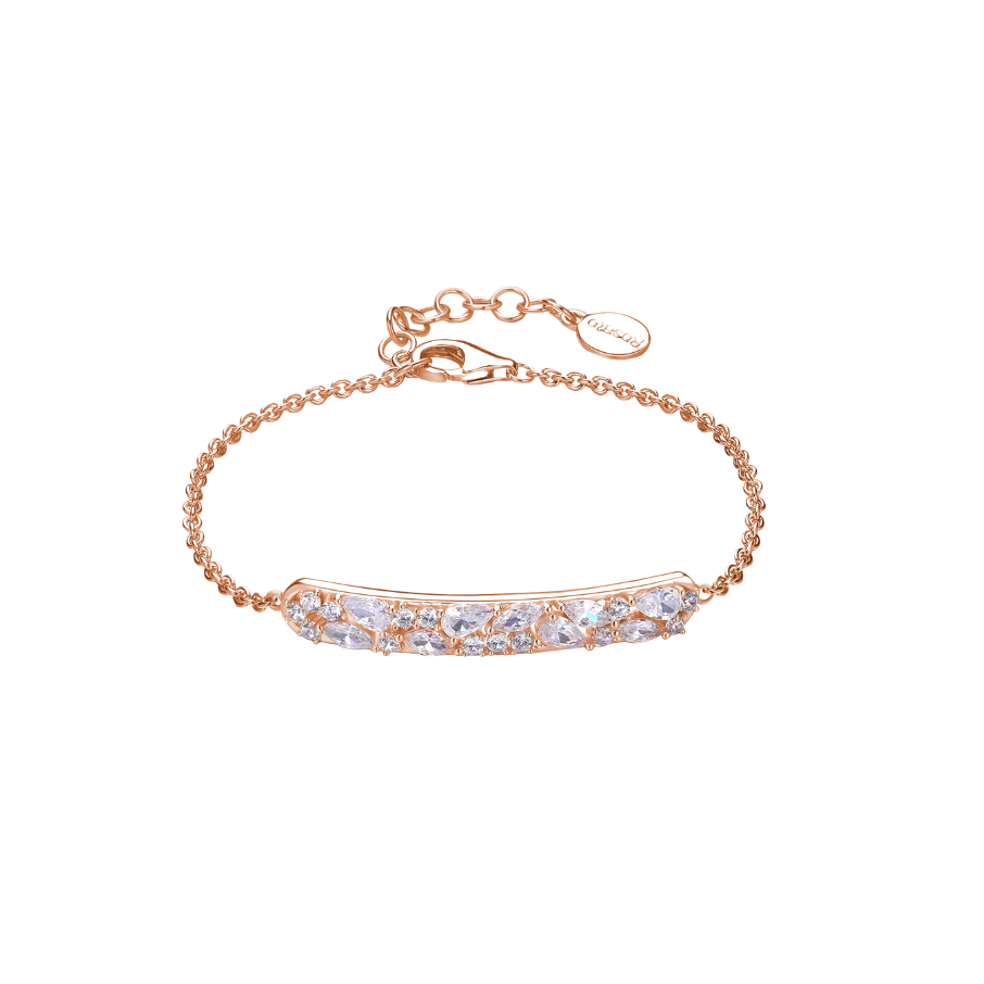 Bratara de dama din argint reglabila GEMMA, ROSATO