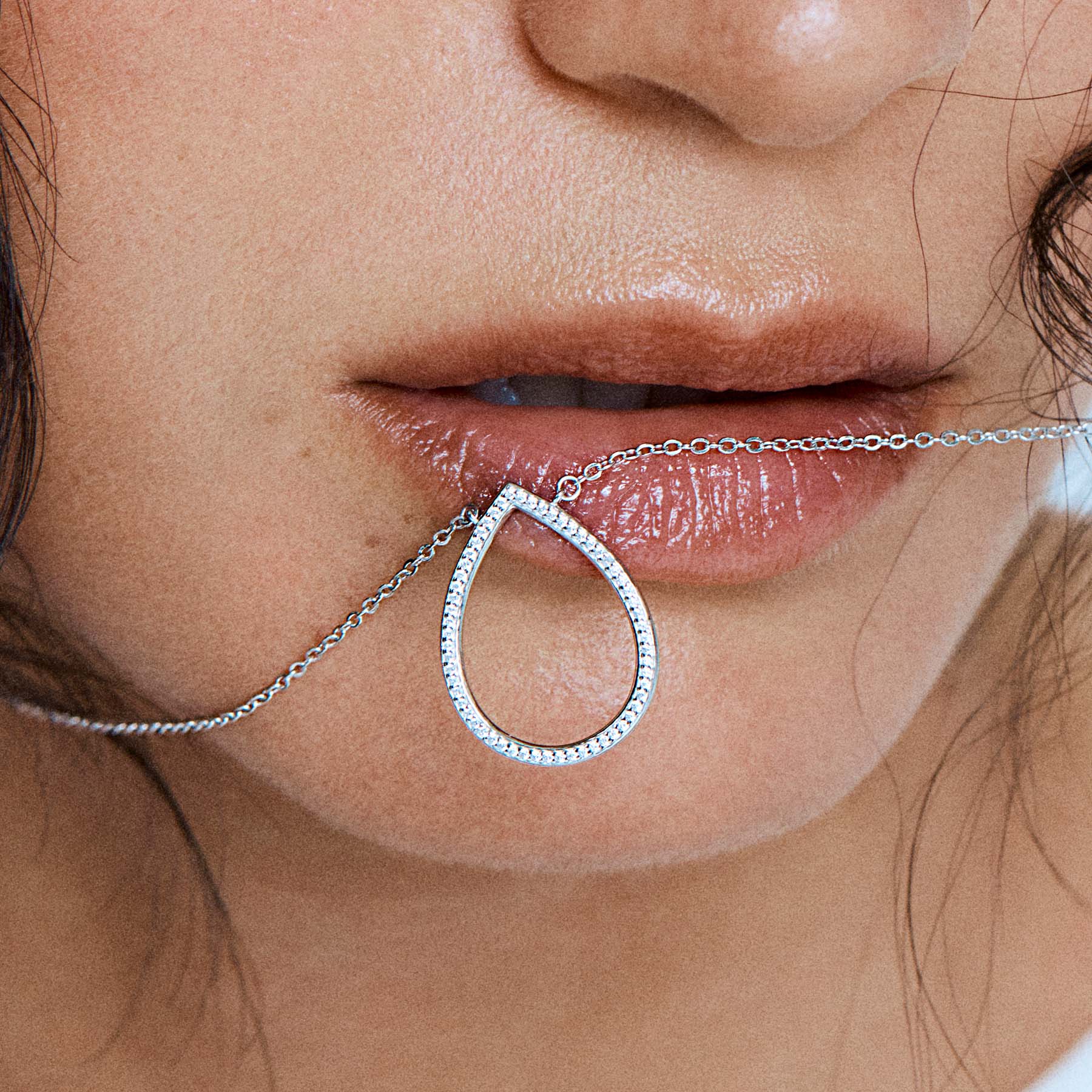 Colier Sofia din argint pentru femei, Rosato