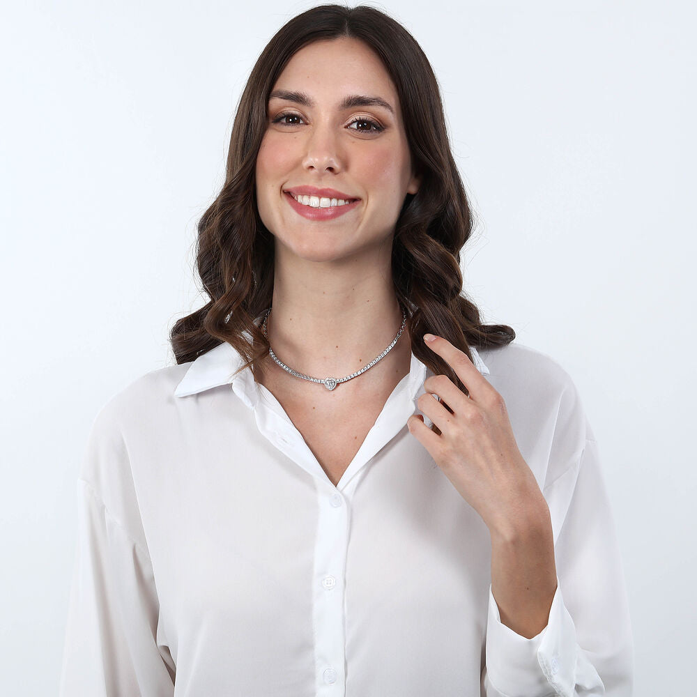 Colier de dama din argint Tesori cu inima