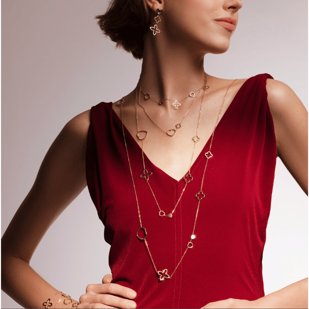 Colier dama Icons cu 10 elemente placat cu aur, Lilou