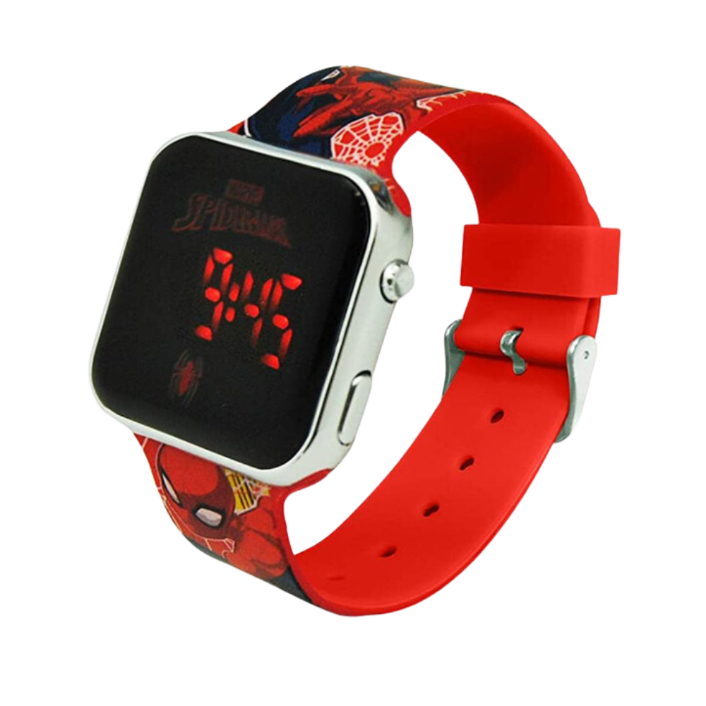 Ceas pentru copii cu LED Spider-Man, DISNEY