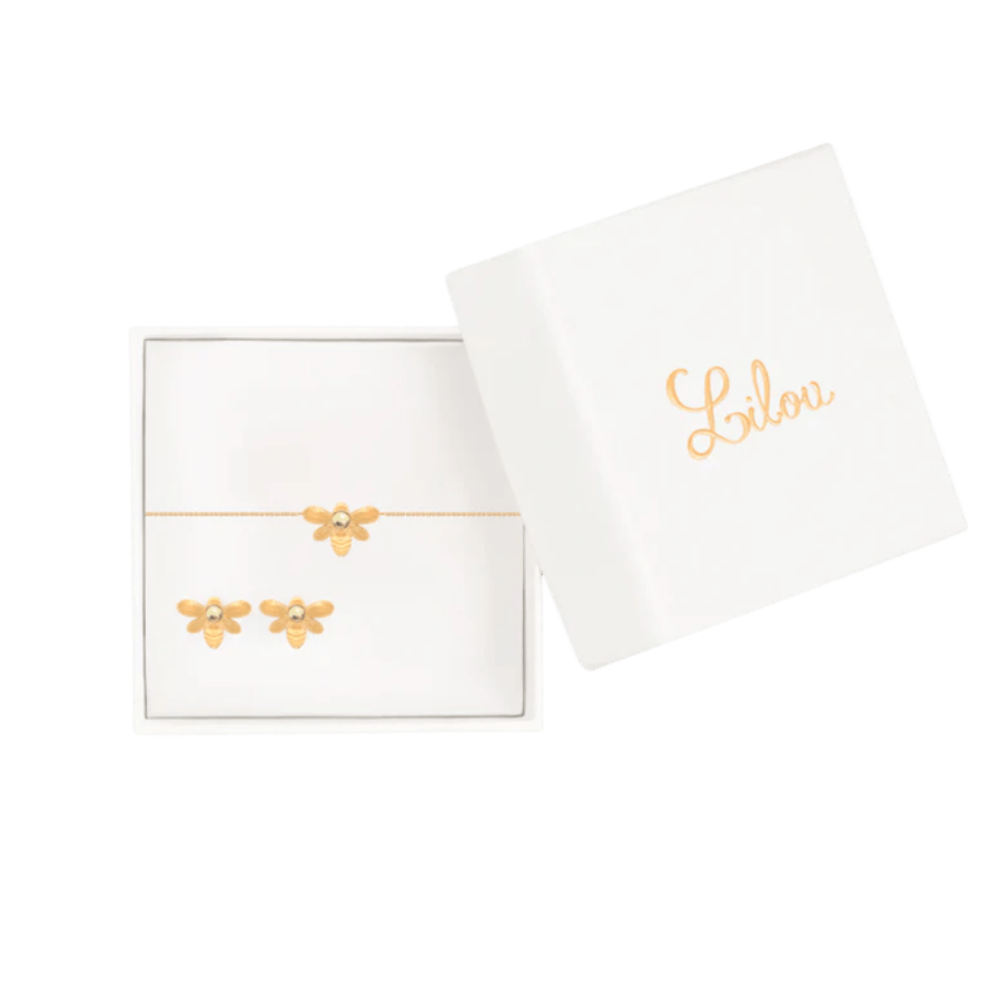 Women's jewelry set Honey gold-plated, Lilou