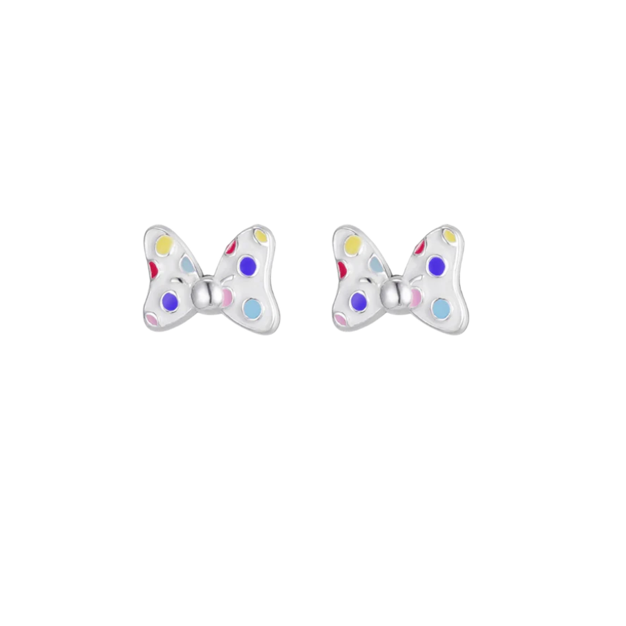 Women's earrings sterling silver stud Minnie’s bow, DISNEY