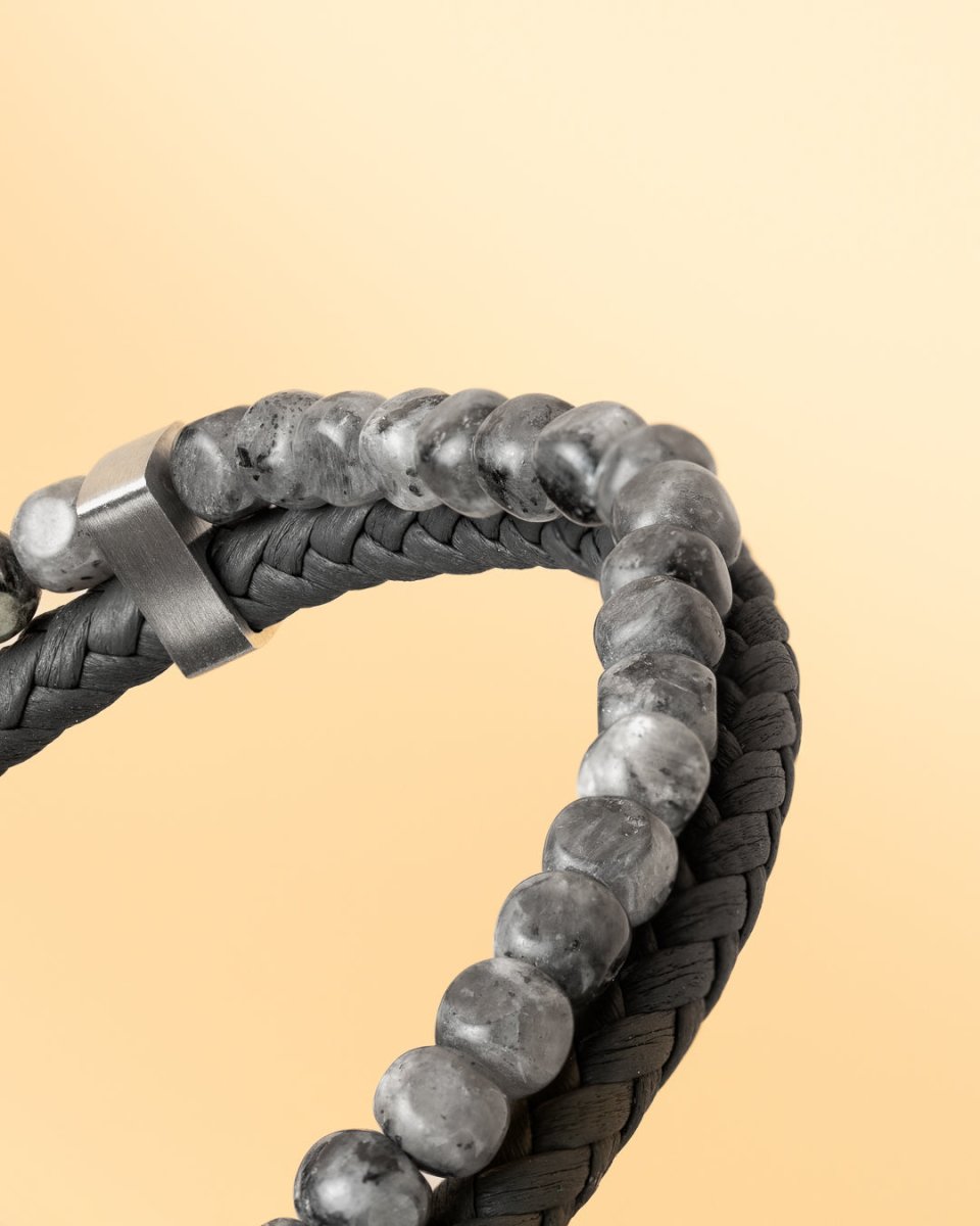 Bratara pentru barbati Double Grey - Bratari pentru barbati - O34XSS - GEMINI - Tessora