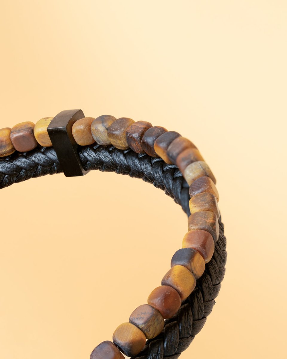 Bratara pentru barbati Double Tiger - Bratari pentru barbati - O35XSS - GEMINI - Tessora