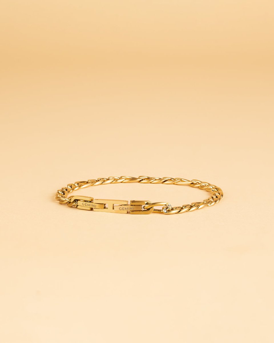 Bratara pentru barbati Fortis Gold - Bratari pentru barbati - M13XSS - GEMINI - Tessora