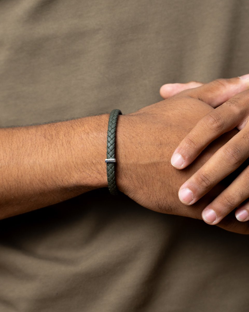 Bratara pentru barbati Una Green - Bratari pentru barbati - O46XSS - GEMINI - Tessora