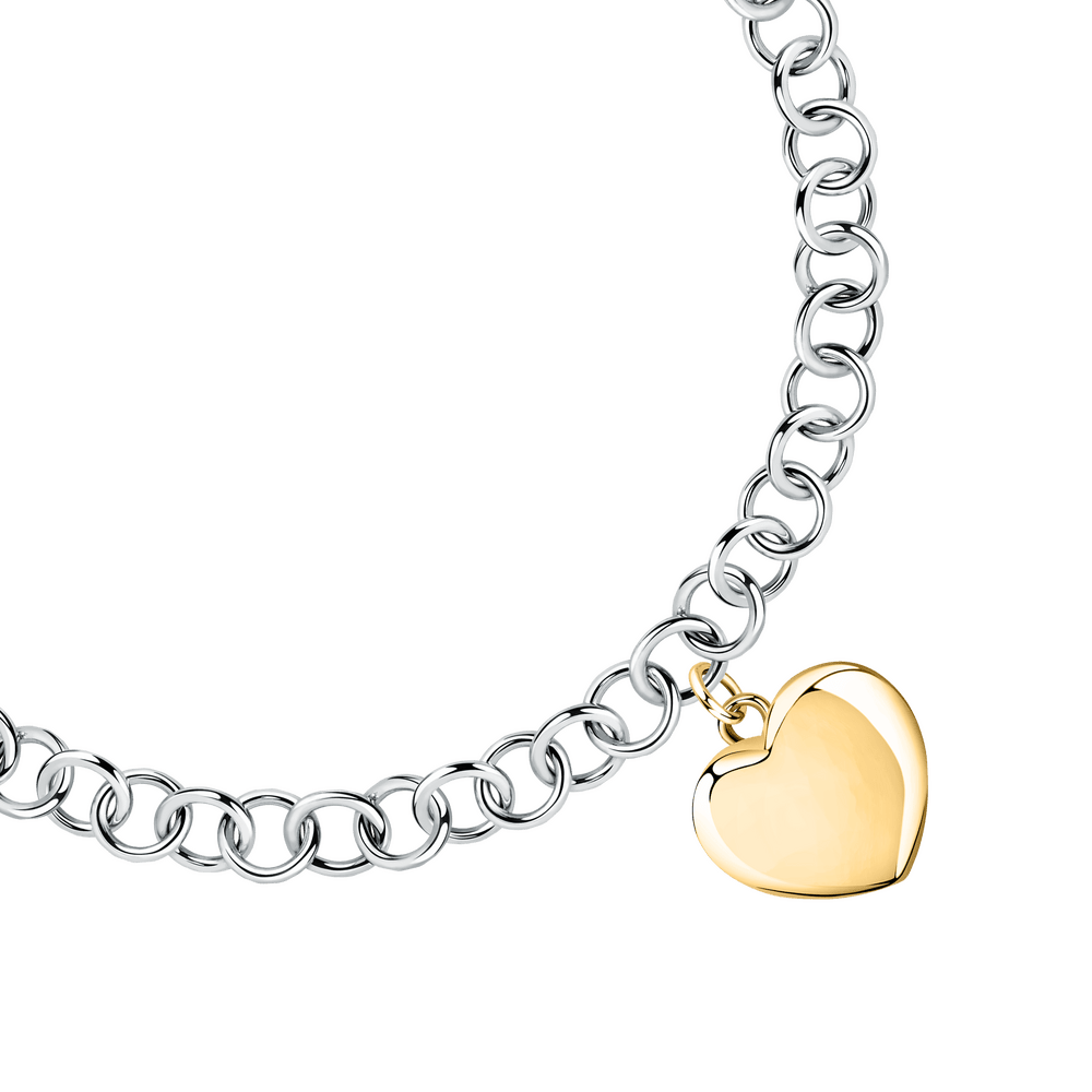 Bratara Talismani ajustabila de 16 cm + extensie de 3 cm pandantiv inima aurie - Bratari ajustabile - savz10 - MORELLATO - Tessora