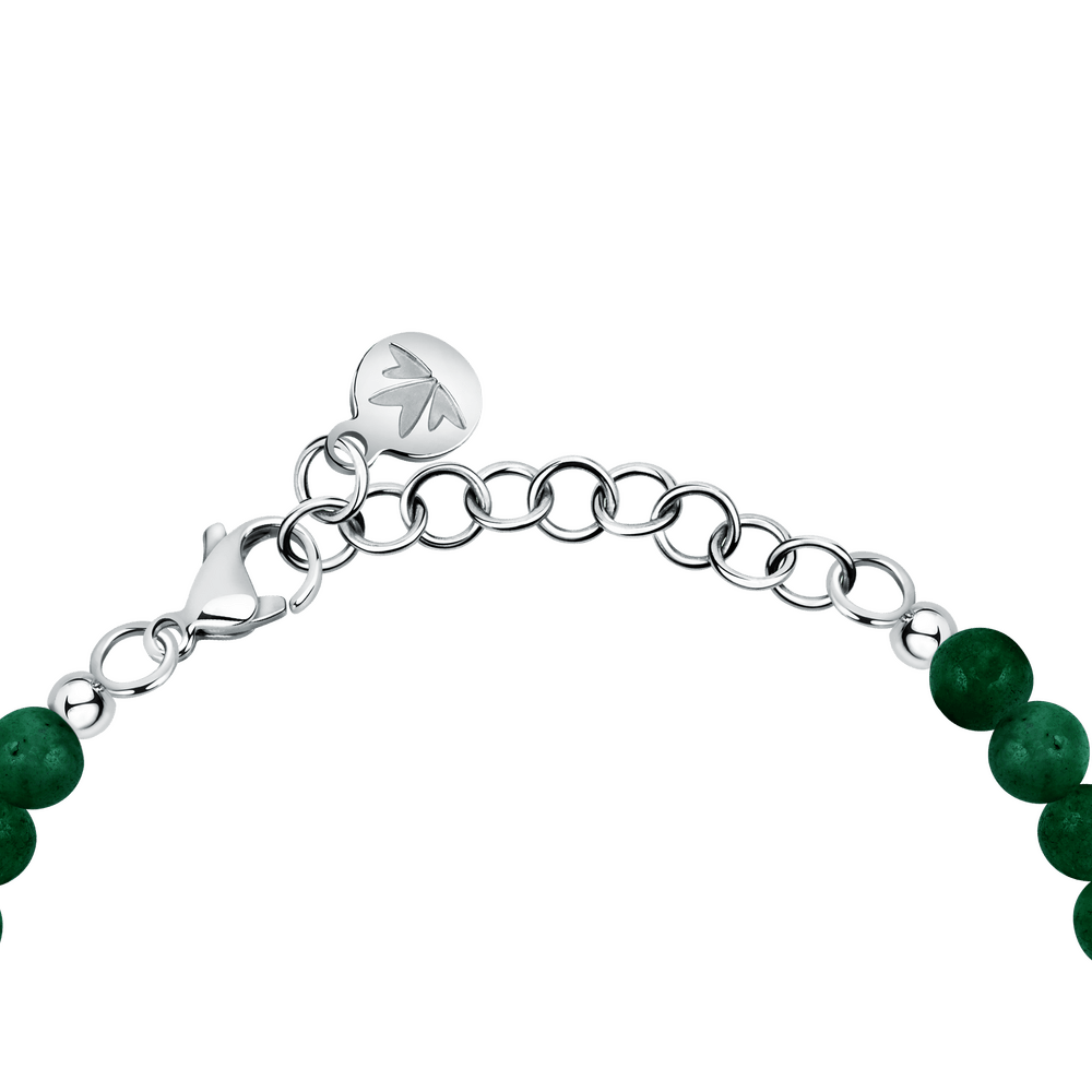 Bratara Talismani din agat natural ajustabila 16 cm + extensie 3 cm - Bratari ajustabile - satq08 - MORELLATO - Tessora