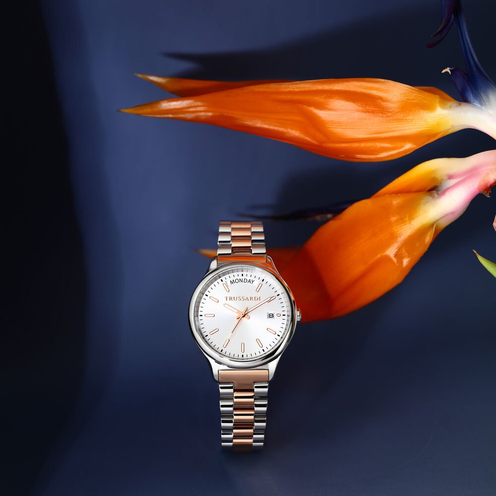 Ceas dama Trussardi CITY LIFE cu bratara roz - Ceasuri dama - R2453170501 - TRUSSARDI - Tessora