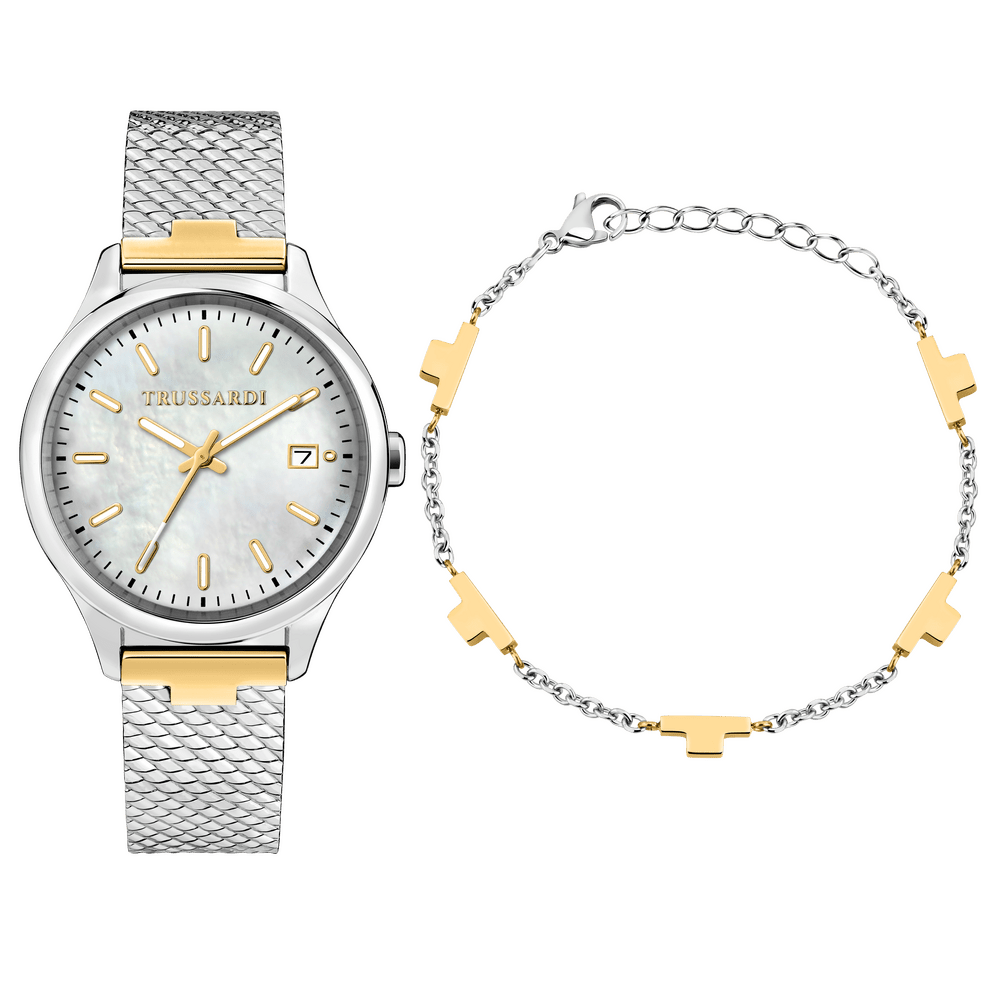 Ceas Trussardi City Life si bratara, dama - Ceasuri dama - R2453170503 - TRUSSARDI - Tessora