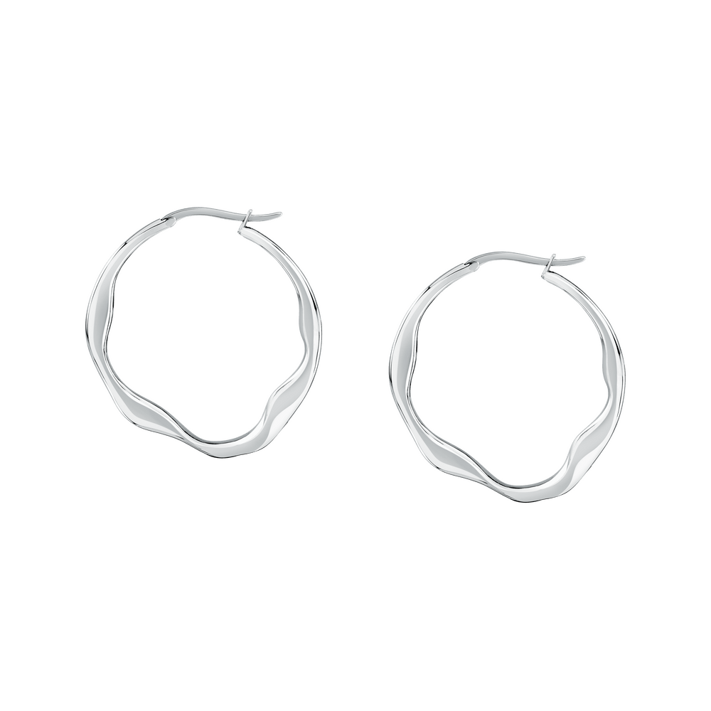 Cercei argintii T - Design - Cercei rotunzi - tjaxa04 - TRUSSARDI - Tessora