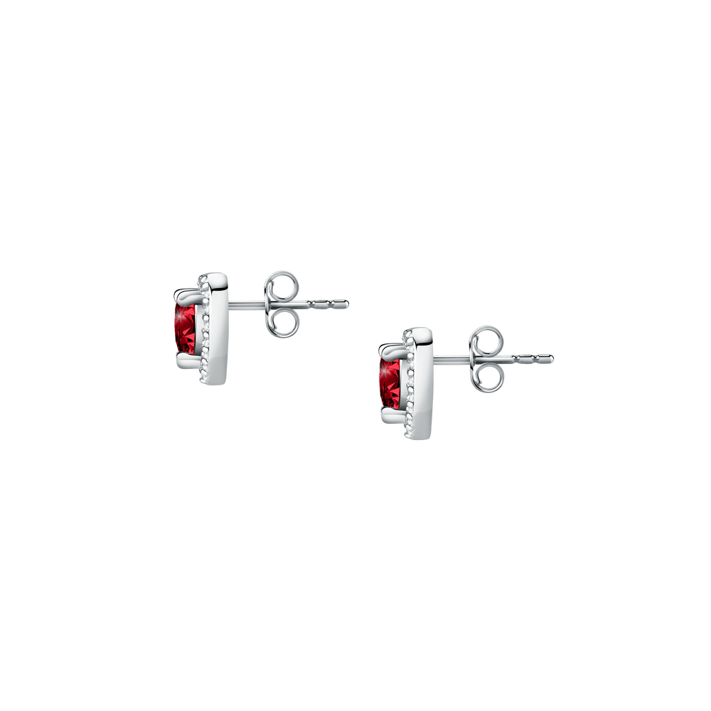 Cercei Tesori Ruby In forma de inimioara - Cercei din argint - saiw135 - MORELLATO - Tessora