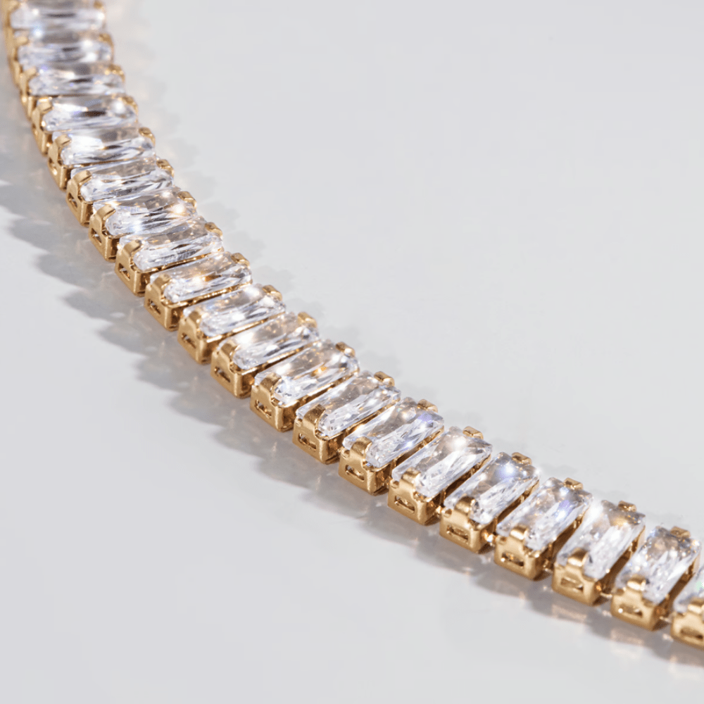 Colier elegant placat cu aur de 18k - Coliere - 218/360/LAN/BIC/PO - Lilou - Tessora