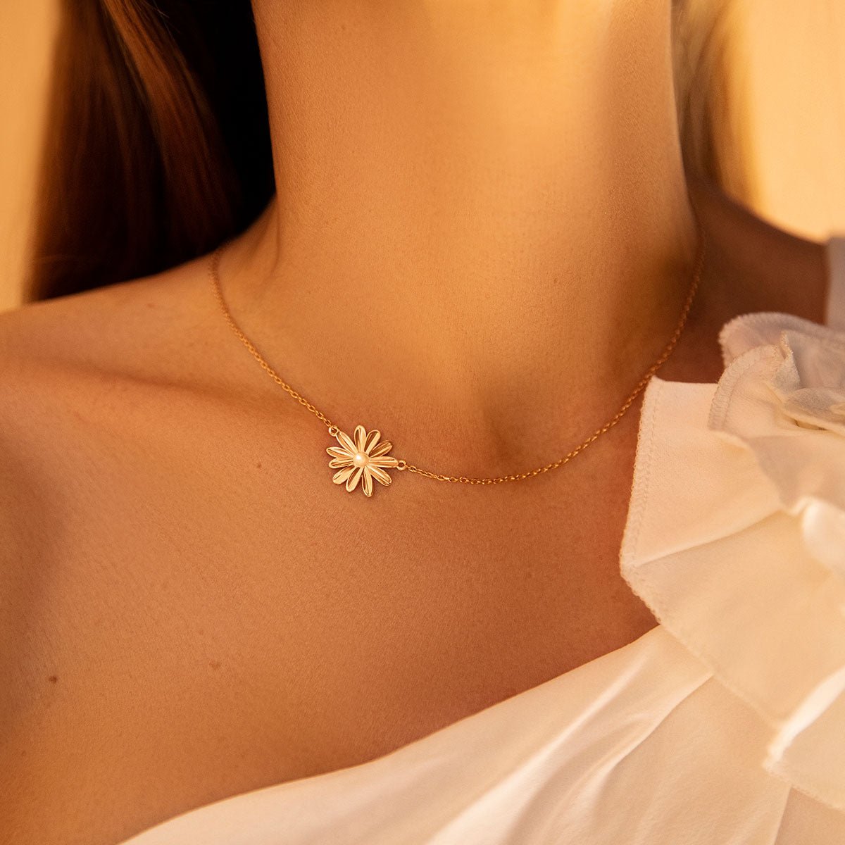 Colier Margaret placat cu aur - Coliere - 206/46/LAN/1/PO - Lilou - Tessora