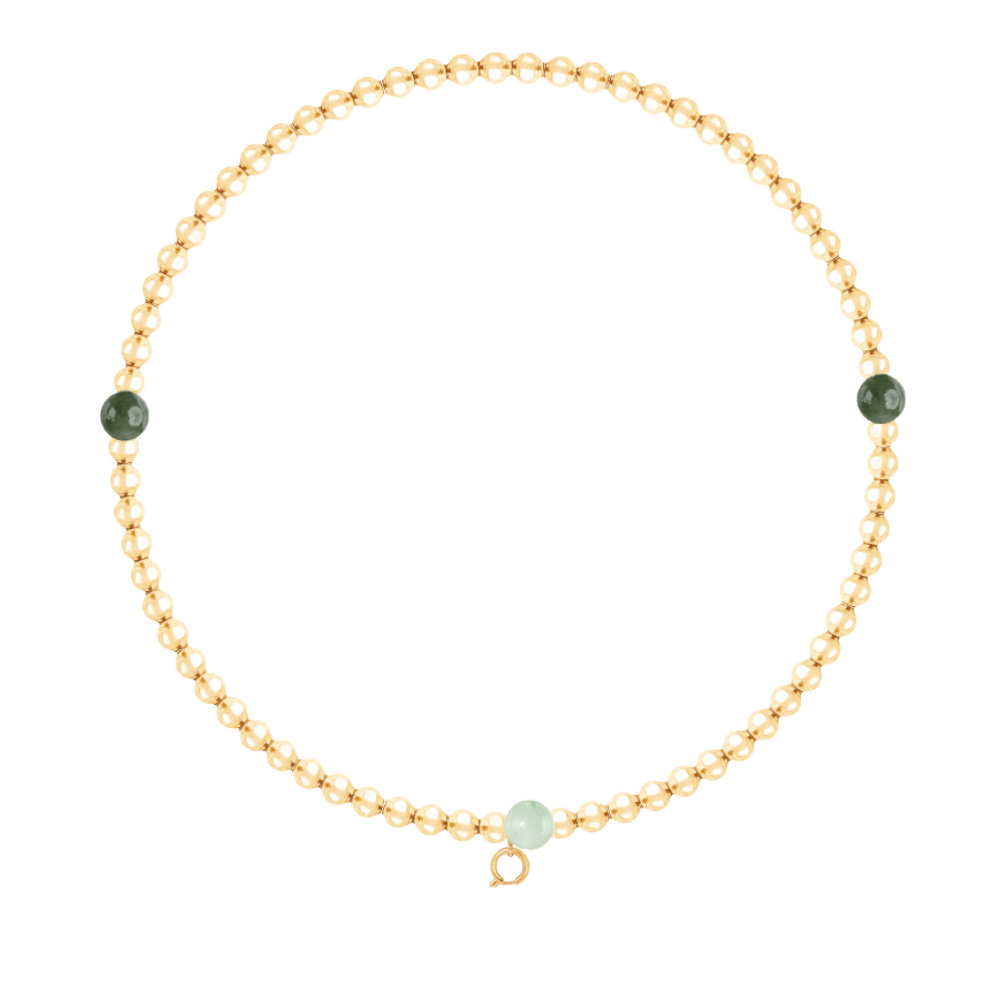 Colier Planets cu pietre placat cu aur - Coliere - 239/510/LAN/MIXKAM/LOCK/PO - Lilou - Tessora