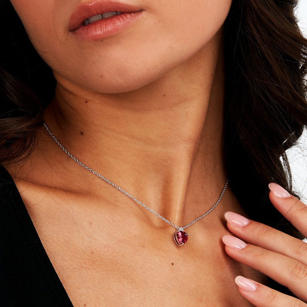 Colier Tesori Ruby In forma de inimioara - Coliere din argint - saiw161 - MORELLATO - Tessora