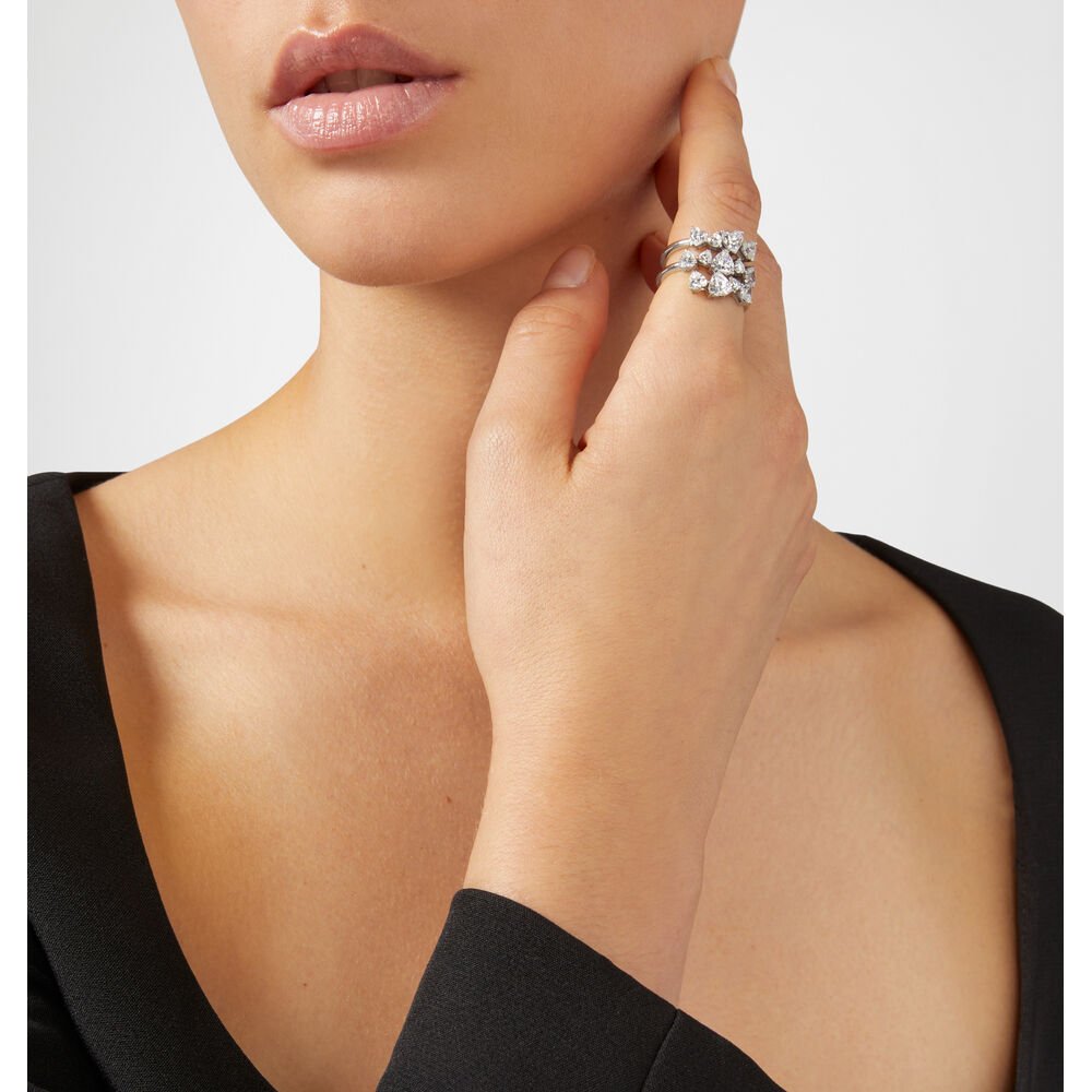 Inel din argint cu pietricele de zirconiu - Inele cu pietre - J19AXD27010 - CHIARA FERRAGNI - Tessora