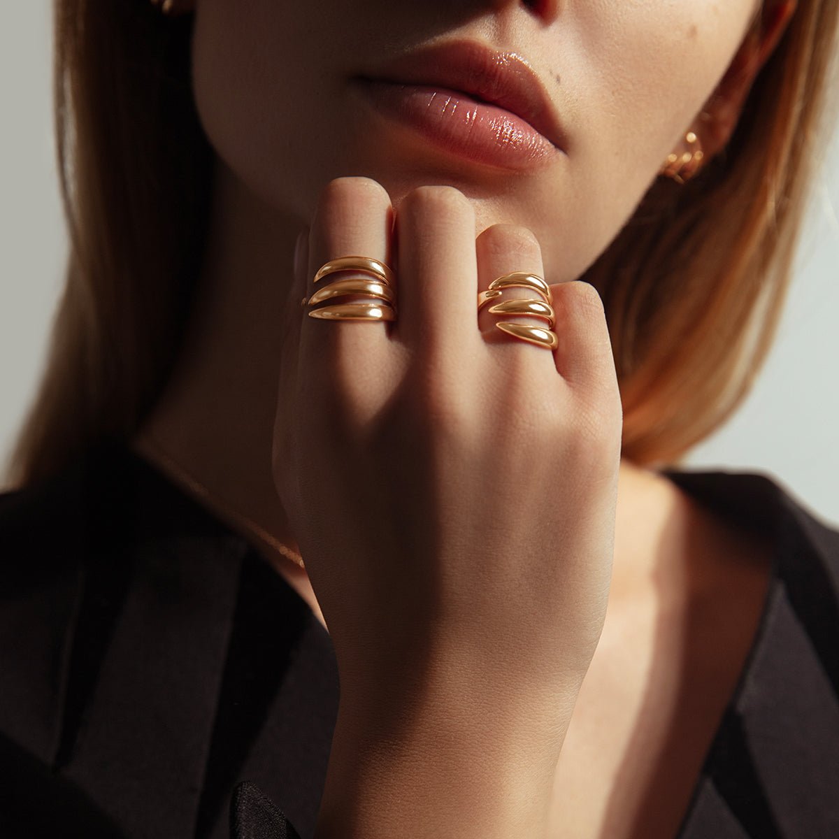 Inel Forza placat cu aur - Inele - 210/L/PIE/PO - Lilou - Tessora